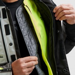 KURTKA TEKSTYLNA REBELHORN CUBBY V BLACK/GREY/FLUO YELLOW 