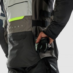 KURTKA TEKSTYLNA REBELHORN CUBBY V BLACK/GREY/FLUO YELLOW 