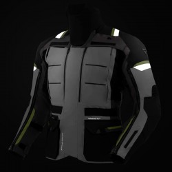 KURTKA TEKSTYLNA REBELHORN CUBBY V BLACK/GREY/FLUO YELLOW 