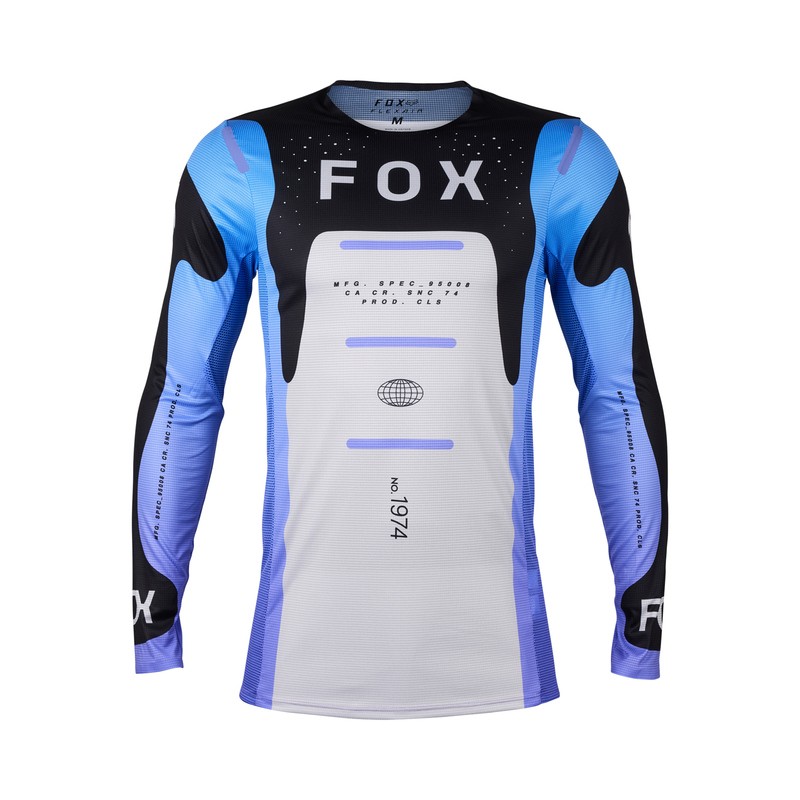 BLUZA FOX FLEXAIR MAGNETIC BLACK/PURPLE  ENDURO CROSS