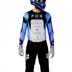 BLUZA FOX FLEXAIR MAGNETIC BLACK/PURPLE  ENDURO CROSS