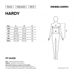 KURTKA TEKSTYLNA REBELHORN HARDY II LADY BLACK/SAND 