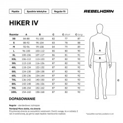 SPODNIE TEKSTYLNE REBELHORN HIKER IV BLACK 