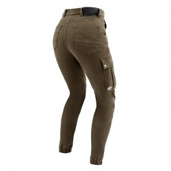 SPODNIE JEANS OZONE JANE LADY JOGGER FIT OLIVE W26L30