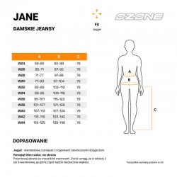 SPODNIE JEANS OZONE JANE LADY JOGGER FIT OLIVE W26L30