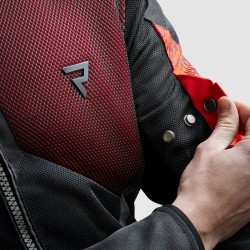 KURTKA TEKSTYLNA REBELHORN JAX BLACK/RED 