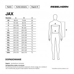KURTKA TEKSTYLNA REBELHORN JAX BLACK/GREY 