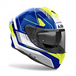 KASK AIROH SPARK 2 CHRONO BLUE/YELLOW GLOSS 