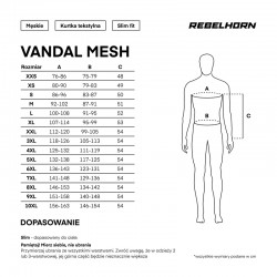 KURTKA TEKSTYLNA REBELHORN VANDAL MESH BLACK 