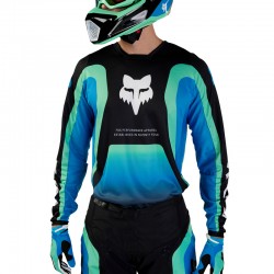 BLUZA FOX 180 BALLAST BLACK/BLUE  ENDURO CROSS