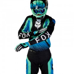 BLUZA FOX 180 BALLAST BLACK/BLUE  ENDURO CROSS