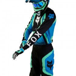 BLUZA FOX 180 BALLAST BLACK/BLUE  ENDURO CROSS