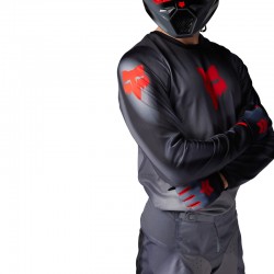 BLUZA FOX 180 INTERFERE GREY/RED  ENDURO CROSS