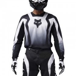 BLUZA FOX 180 LEAN-EXTD BLACK/WHITE  ENDURO CROSS