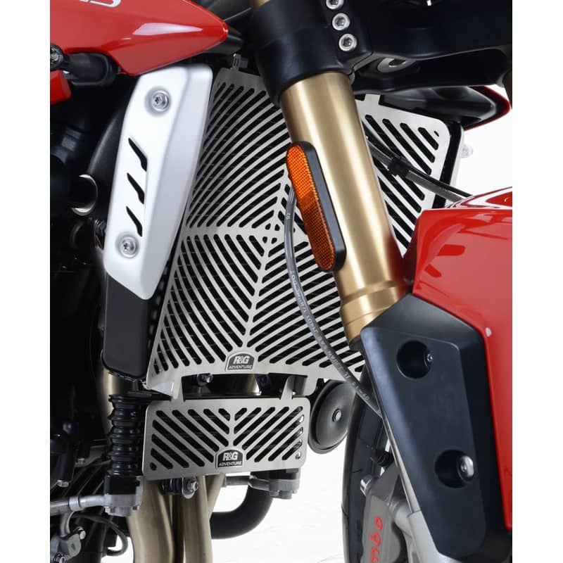 OSŁONA CHŁODNICY RG RACING TRIUMPH SPEED TRIPLE S 16- / SPEED TRIPLE R 16-, STAL NIERDZEWNA