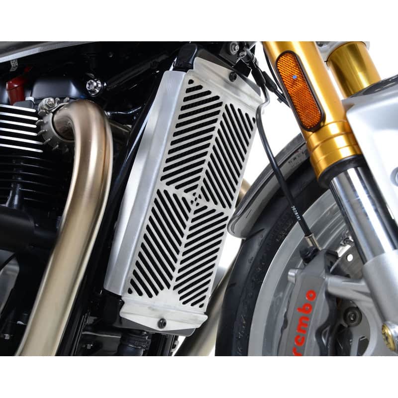 OSŁONA CHŁODNICY RG RACING TRIUMPH THRUXTON 1200/1200R/STREET TWIN/T120 BONNEVILLE, STAL NIERDZEWNA