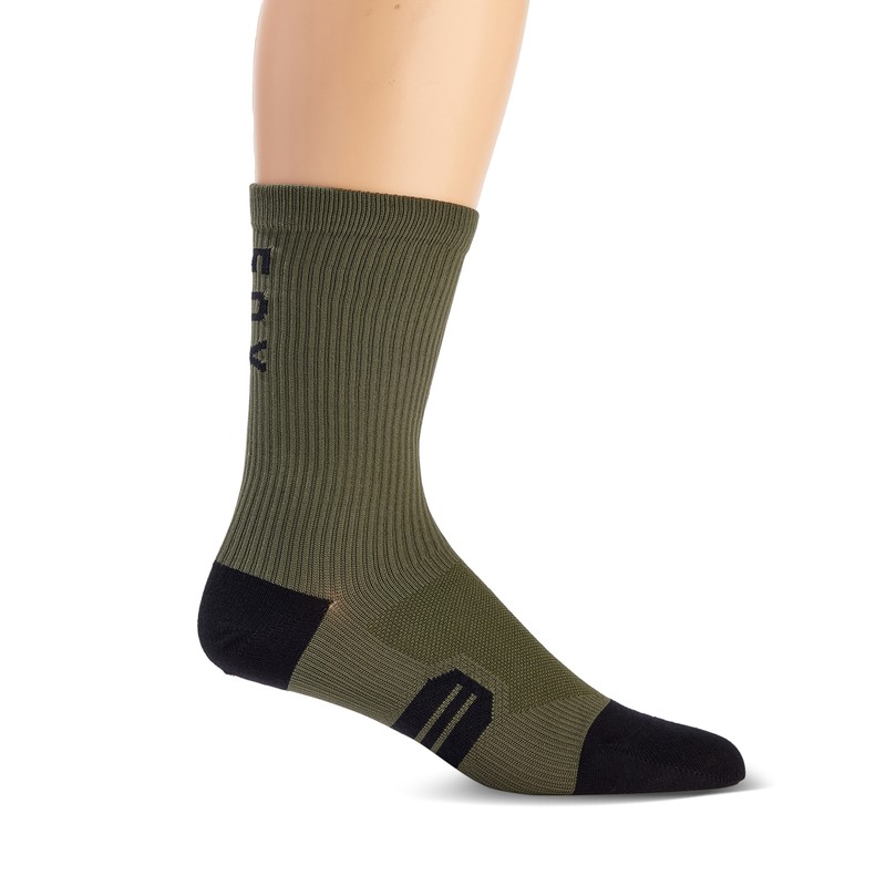 SKARPETY FOX 8 RANGER SOCK OLIVE GREEN  ENDURO CROSS
