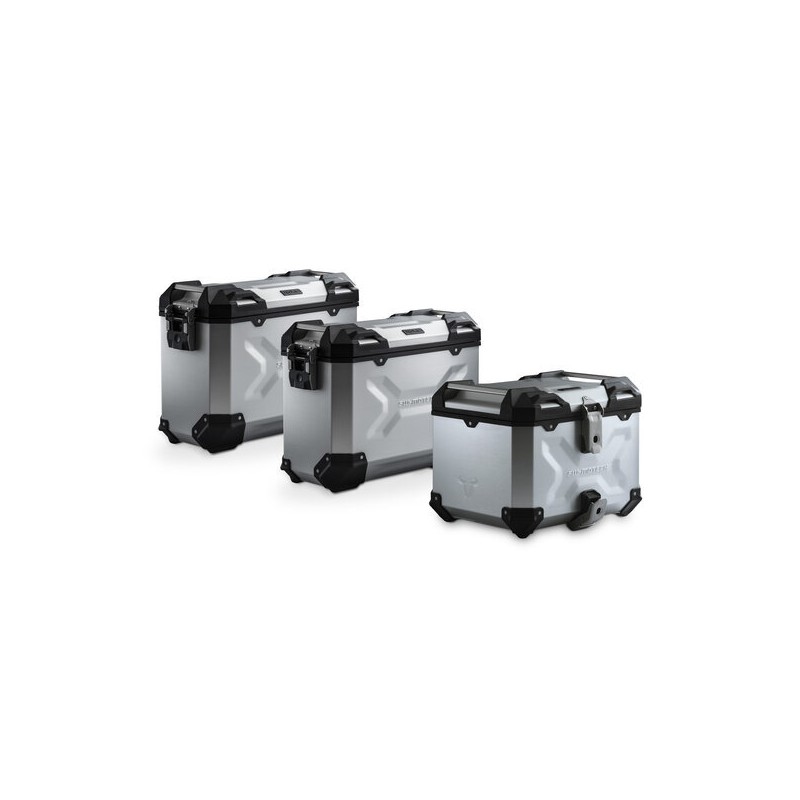 ZESTAW BAGAŻOWY ADVENTURE SW-MOTECH SUZUKI DL 650 V-POWER (16-) SILVER