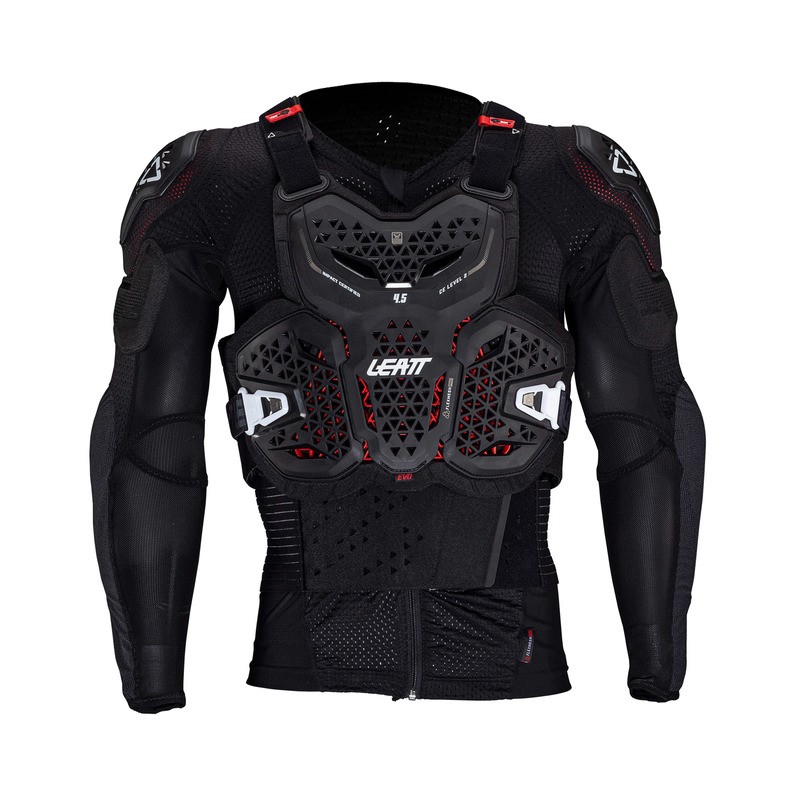 KOSZULKA Z OCHRANIACZAMI LEATT 4.5 EVO BLACK (160-166CM) 