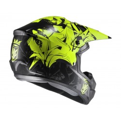 KASK HJC CS-MX II GRAFFED BLACK/YELLOW 