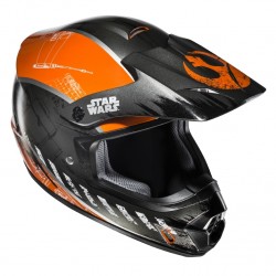 KASK HJC CS-MX II REBEL X-WING STAR WARS SILVER/ORANGE 