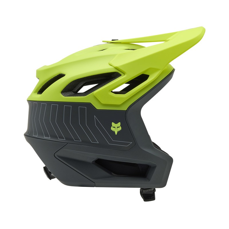 KASK ROWEROWY FOX DROPFRAME PRO RUNN CE FLUORESCENT YELLOW  ENDURO CROSS
