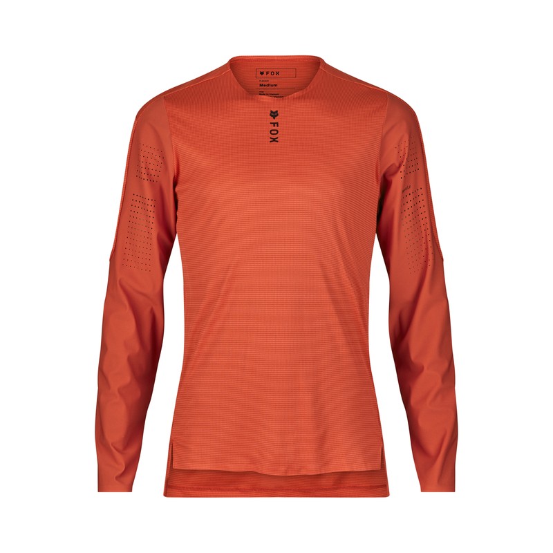 KOSZULKA ROWEROWA Z DŁUGIM RĘKAWEM FOX FLEXAIR PRO ATOMIC ORANGE ENDURO CROSS KOSZULKA ROWEROWA Z DŁUGIM RĘKAWEM FOX FLEXAIR PRO ATOMIC ORANGE ENDURO CROSS