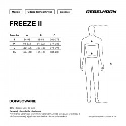 SPODNIE TERMOAKTYWNE REBELHORN FREEZE II BLACK 