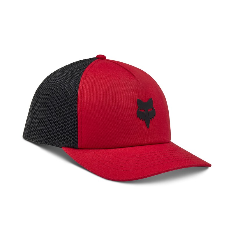 CZAPKA Z DASZKIEM FOX FOX HEAD TRUCKER FLAME RED  ENDURO CROSS