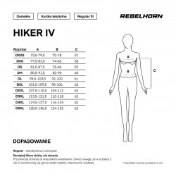 KURTKA TEKSTYLNA REBELHORN HIKER IV LADY BLACK 