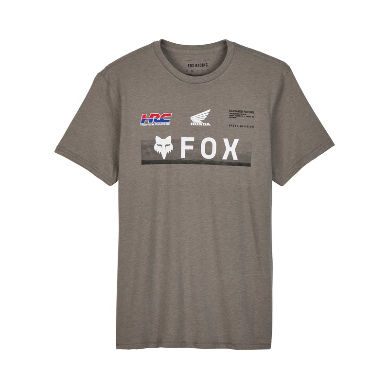 T-SHIRT FOX X HONDA PREM SS TEE HEATHER GRAPHITE  ENDURO CROSS