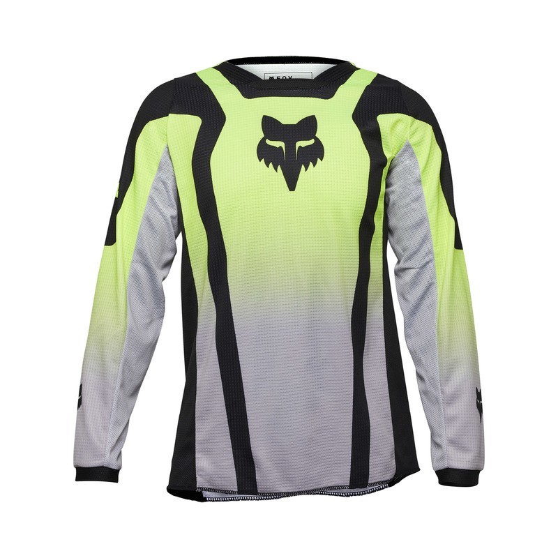 BLUZA FOX JUNIOR 180 LEAN FLUORESCENT YELLOW  ENDURO CROSS