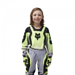 BLUZA FOX JUNIOR 180 LEAN FLUORESCENT YELLOW  ENDURO CROSS