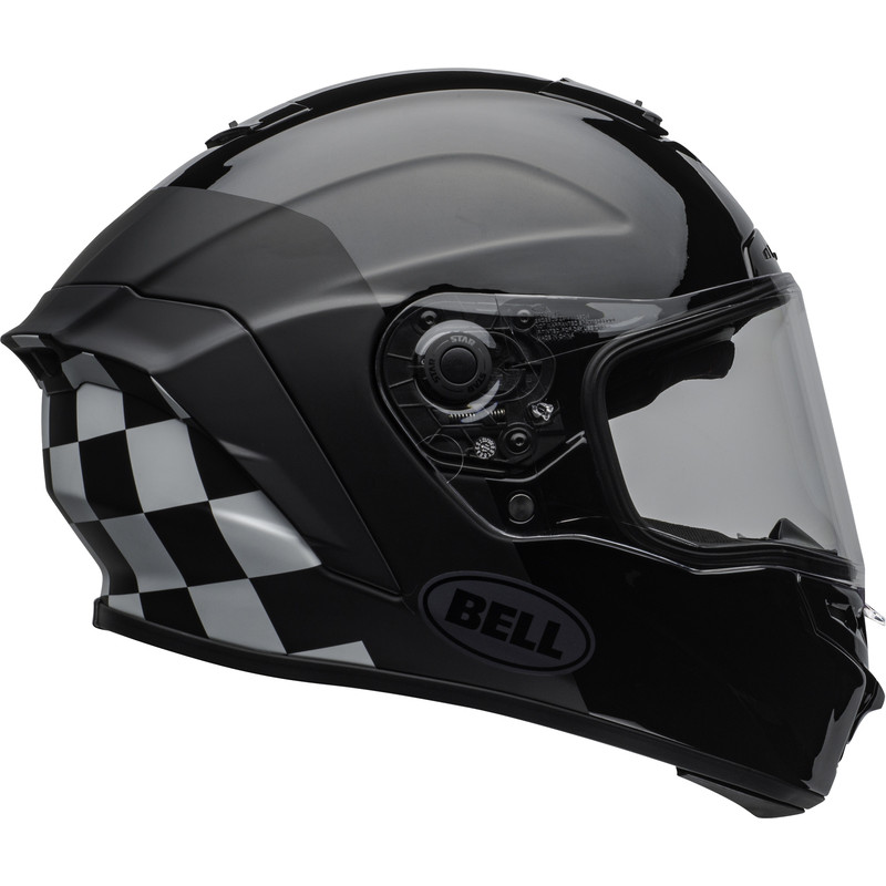 KASK BELL STAR DLX MIPS LUX CHECKERS MATTE/GLOSS BLACK/WHITE 