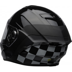 KASK BELL STAR DLX MIPS LUX CHECKERS MATTE/GLOSS BLACK/WHITE 