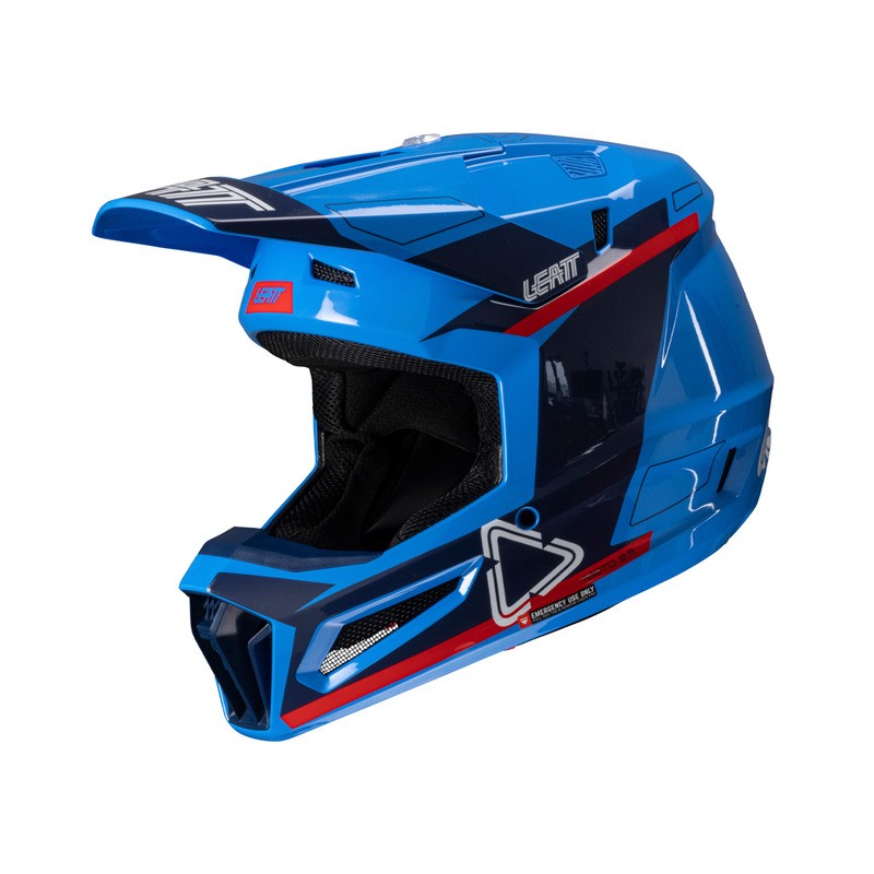 KASK Z GOGLAMI LEATT KIT MOTO 3.5 V25 ROYAL (53-54CM) 