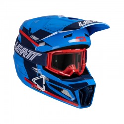 KASK Z GOGLAMI LEATT KIT MOTO 3.5 V25 ROYAL (53-54CM) 