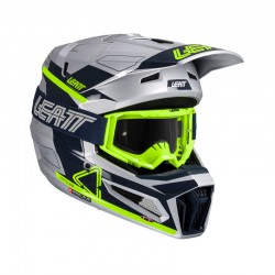 KASK Z GOGLAMI LEATT KIT MOTO 3.5 V25 STEEL (53-54CM) 