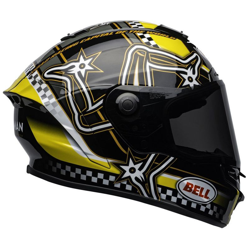 KASK BELL STAR MIPS IOM GLOSS BLACK/YELLOW 