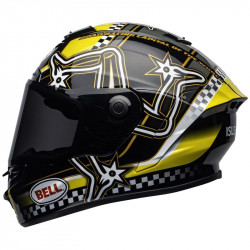 KASK BELL STAR MIPS IOM GLOSS BLACK/YELLOW 