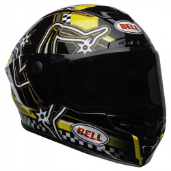 KASK BELL STAR MIPS IOM GLOSS BLACK/YELLOW 