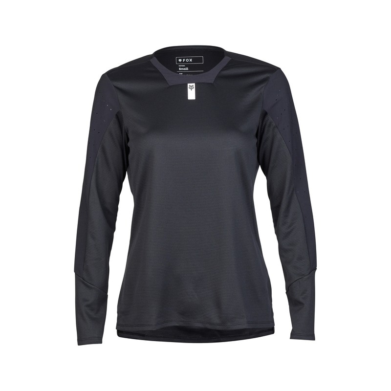 KOSZULKA ROWEROWA Z DŁUGIM RĘKAWEM FOX LADY DEFEND BLACK  ENDURO CROSS