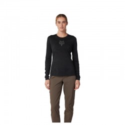 KOSZULKA ROWEROWA Z DŁUGIM RĘKAWEM FOX LADY RANGER TRU DRI BLACK  ENDURO CROSS