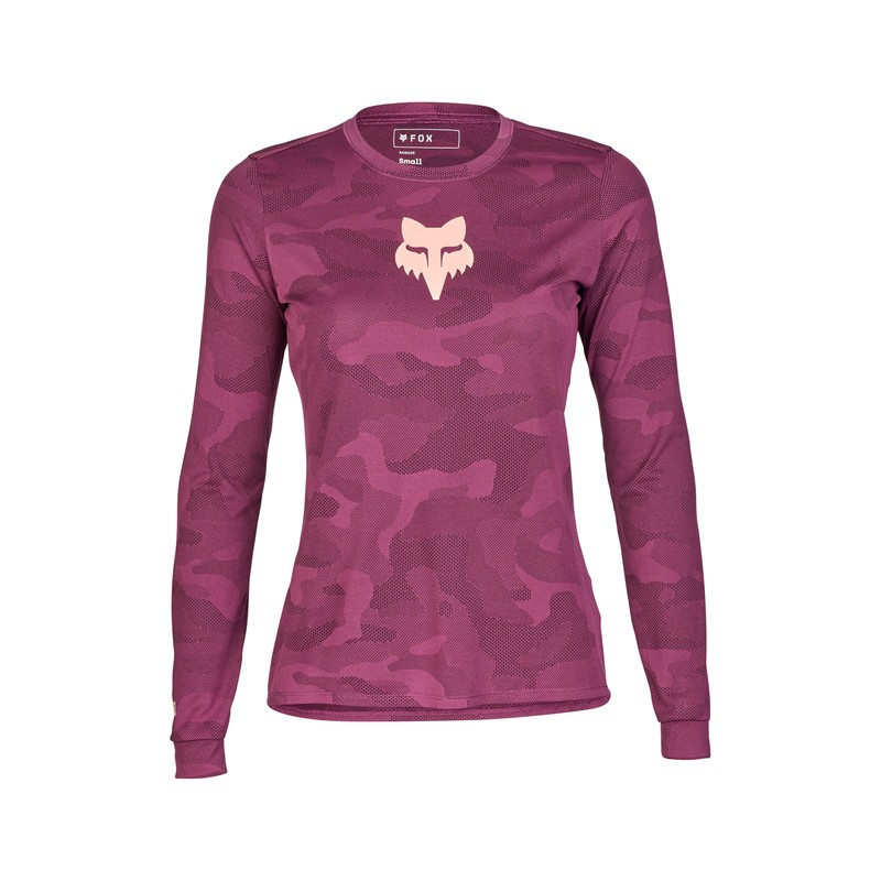 KOSZULKA ROWEROWA Z DŁUGIM RĘKAWEM FOX LADY RANGER TRU DRI SANGRIA  ENDURO CROSS