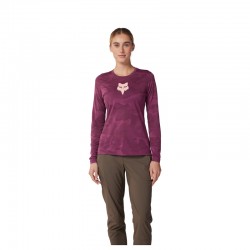 KOSZULKA ROWEROWA Z DŁUGIM RĘKAWEM FOX LADY RANGER TRU DRI SANGRIA  ENDURO CROSS