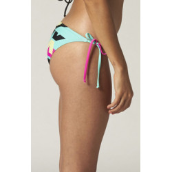 STRÓJ KĄPIELOWY DÓŁ FOX STEREO SIDE TIE FUCHSIA  ENDURO CROSS
