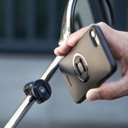 UCHWYT MOTOCYKLOWY NA TELEFON NA LUSTERKO SP CONNECT MIRROR MOTO MOUNT SPC/SPC+ BLACK