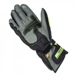 RĘKAWICE SKÓRZANE REBELHORN ST LONG BLACK/GREY/FLO YELLOW 