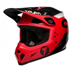 KASK BELL MX-9 MIPS SEVEN PHASER MATTE RED/BLACK 