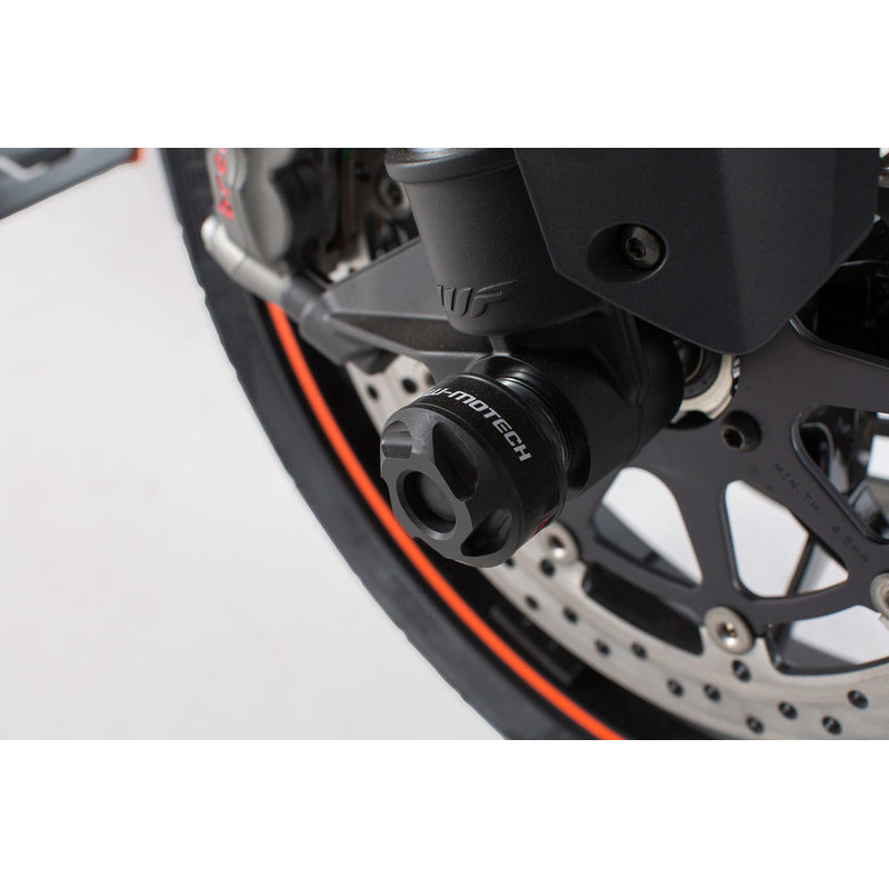 SLIDERY PRZEDNIEGO ZAWIESZENIA SW-MOTECH KTM 990 SMR/SMT, 1290 SUPER DUKE R/GT, BLACK